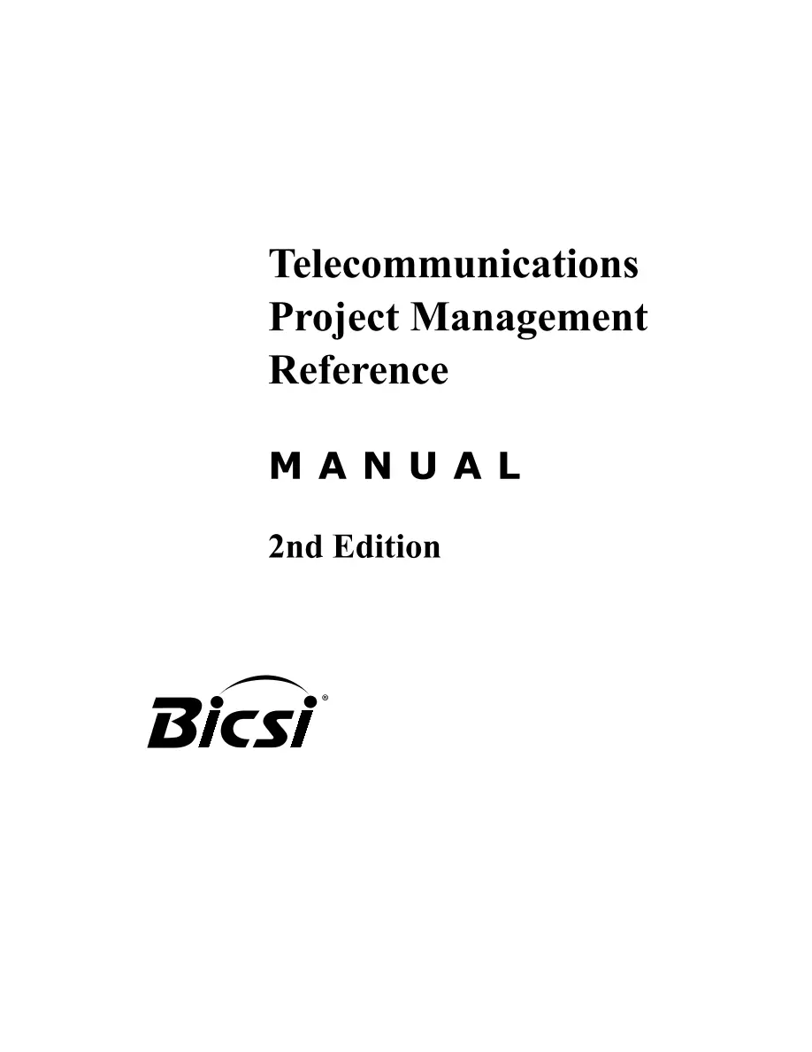 Telecommunications Project Management Manual (TPMM), Second edition pdf