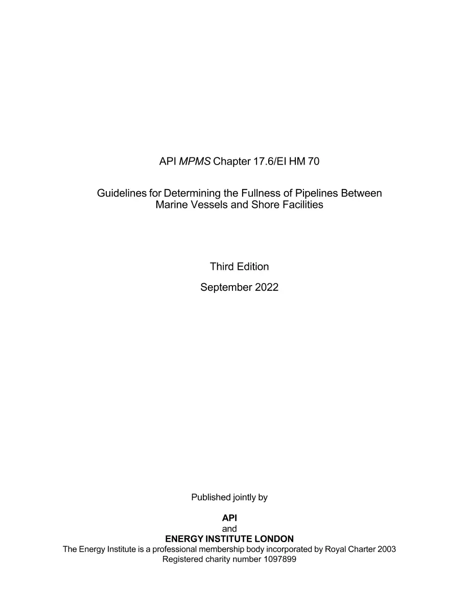 API MPMS Chapter 17.6/EI HM 70 pdf